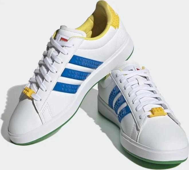 adidas Grand Court X Lego 2.0 cloud white/shock blue/yellow