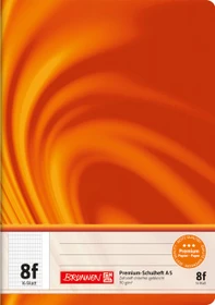 Brunnen Vivendi Schulheft, A5, Lineatur 8f, orange, 16 Blatt