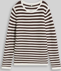 Tom Tailor Rundhalsausschnitt Strickpullover braun (Damen)