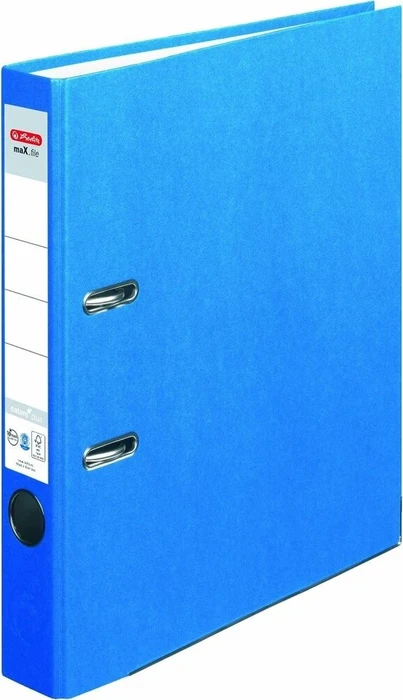 Herlitz maX.file nature plus Ordner 2-Ring, 50mm, A4, blau (10841658)
