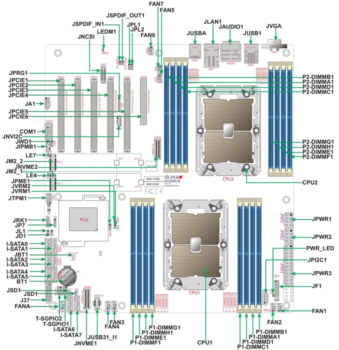 Supermicro X12DAi-N6, bulk (2x Intel 4189-4)