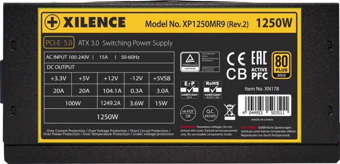 Xilence Performance X+ Modular XP1250MR9.2 1250W, ATX 3.0