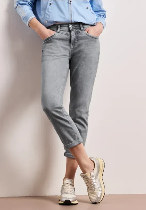 Street One Jane Jeans light grey random wash (Damen)