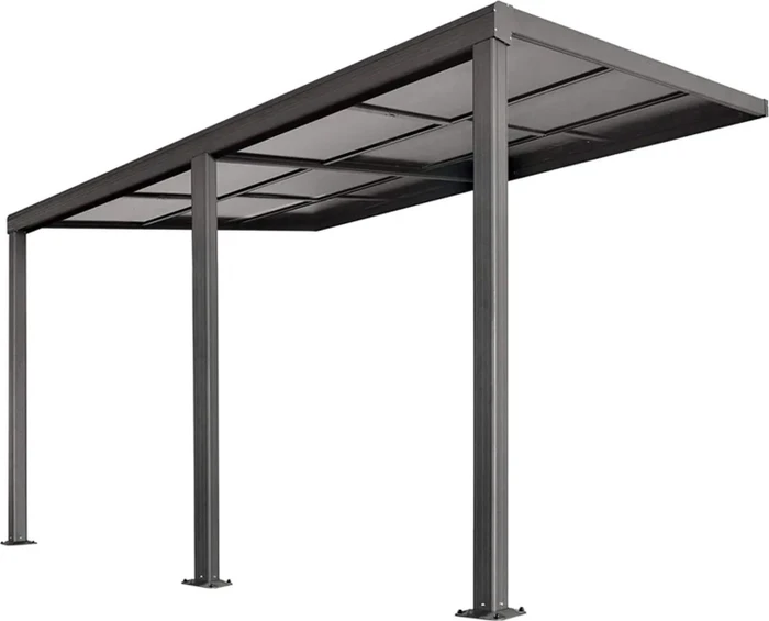 Home Deluxe Solis Deluxe Terrassenüberdachung 579x233cm grau