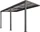 Home Deluxe Solis Deluxe Terrassenüberdachung 579x233cm grau (32334)