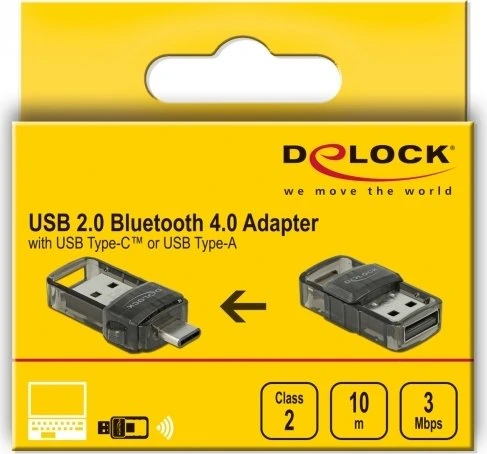 DeLOCK Bluetooth 4.0, USB-C 3.0/USB-A 3.0 [Stecker]