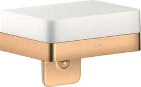 Hansgrohe Axor Universal Softsquare Seifenschale mit Halter brushed bronze