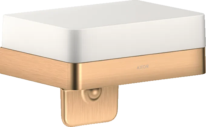 Hansgrohe Axor Universal Softsquare Seifenschale mit Halter brushed bronze