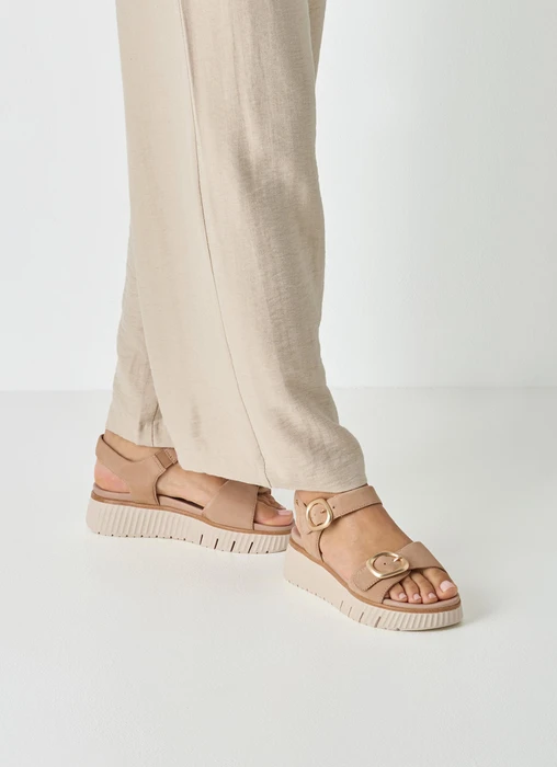 Tamaris Comfort Wide Fit camel suede (Damen)