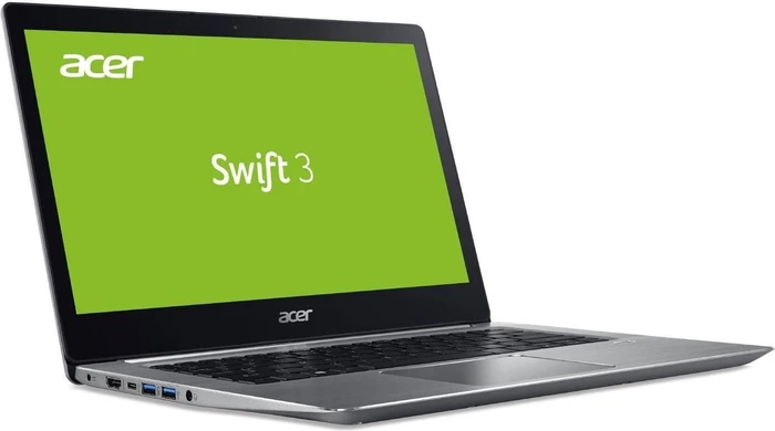 Acer Swift 3 SF315-51G-81YH, Sparkly Silver, Core i7-8550U, 8GB RAM, 256GB SSD, 1TB HDD, GeForce MX150, DE