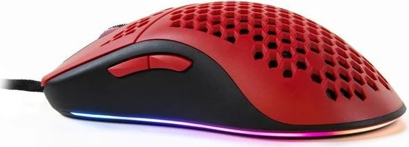 Arozzi Favo Gaming Maus schwarz/rot, USB