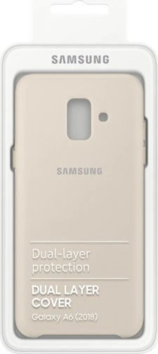 Samsung Dual Layer Cover für Galaxy A6 (2018) gold