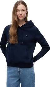 Tommy Hilfiger Flag Embroidery Fleece Drawstring Hoodie dark blue (Damen)