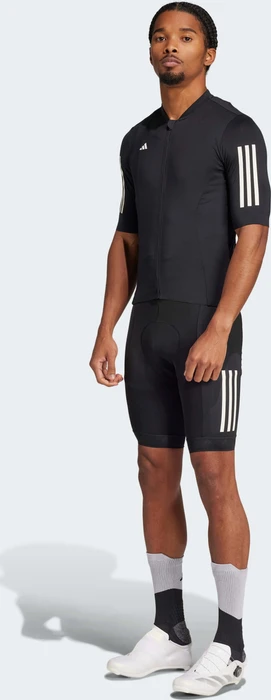 adidas Tempo 3-Streifen Trikot kurzarm schwarz (Herren)
