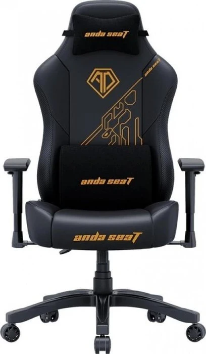 Anda Seat Phantom 3 L Gamingstuhl, Tiger Edition schwarz/Logo gold