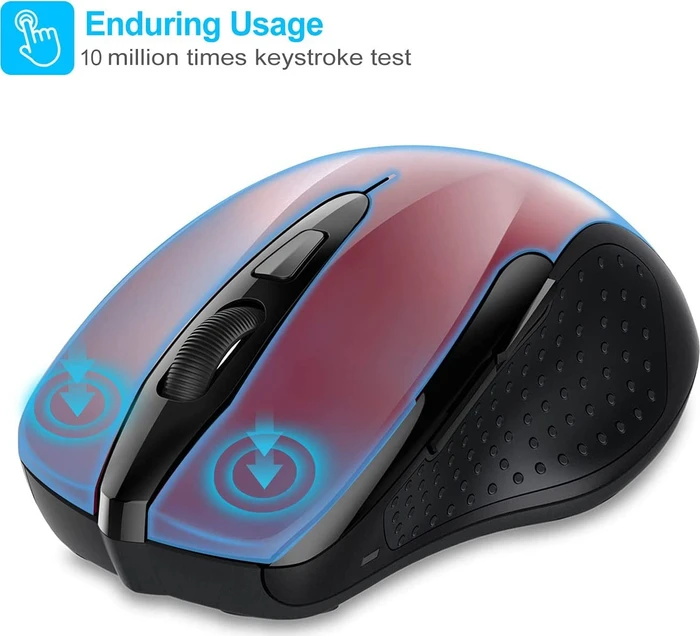 TeckNet Pro 2.4G Wireless, rot, USB