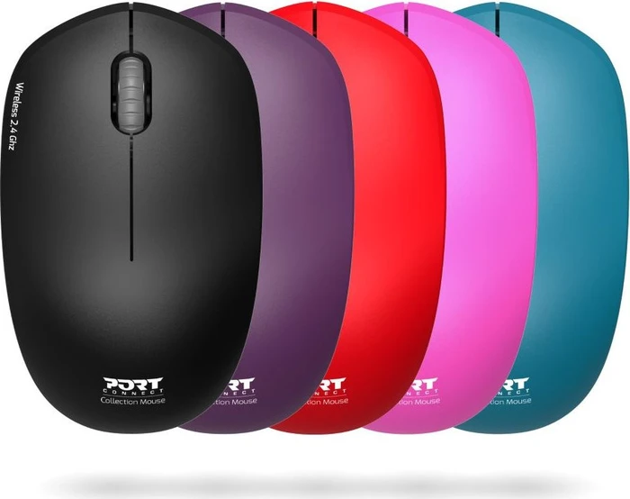 Port Designs Wireless Mouse Collection violett, USB