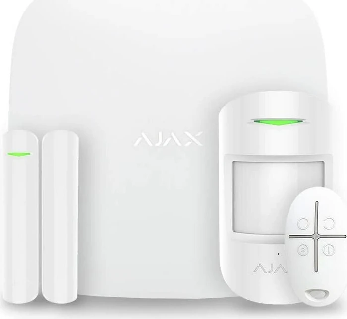 Ajax Hub 1 Plus Starter Kit Funk-Alarmanlage weiß, Set