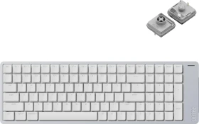 Lofree Flow 2 100, Silver, LEDs weiß, Kailh LOW PROFILE Void, USB/Bluetooth, US