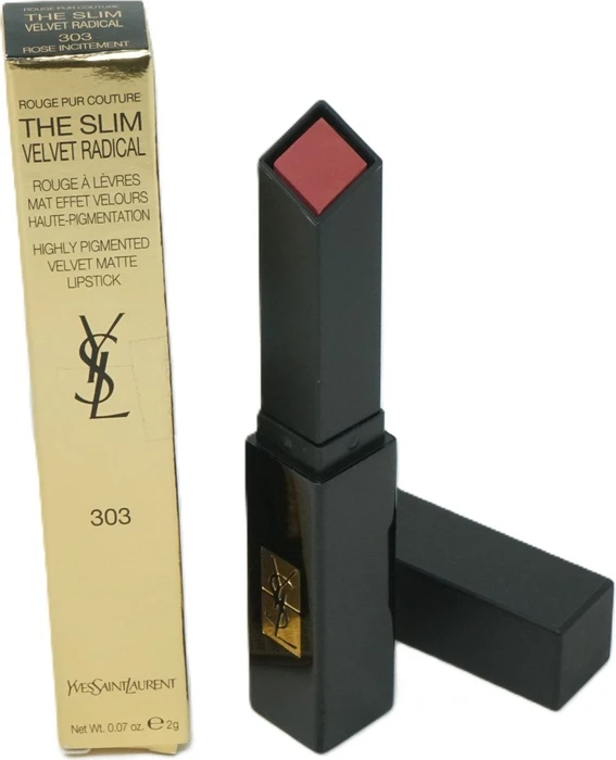 Yves Saint Laurent Rouge Pur Couture The Slim Velvet Radical Lippenstift 303 rose incitement, 2.2g