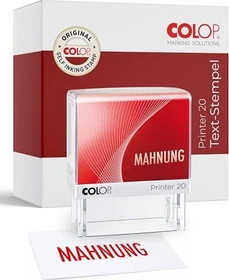 COLOP Printer 20 LGT Textstempel MAHNUNG, 38x14mm, rot