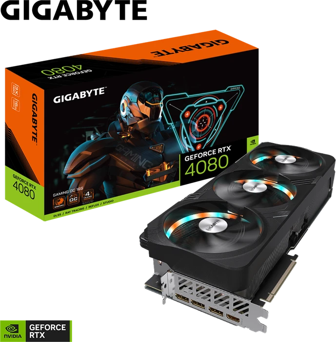 GIGABYTE GeForce RTX 4080 Gaming OC 16G, 16GB GDDR6X, HDMI, 3x DP