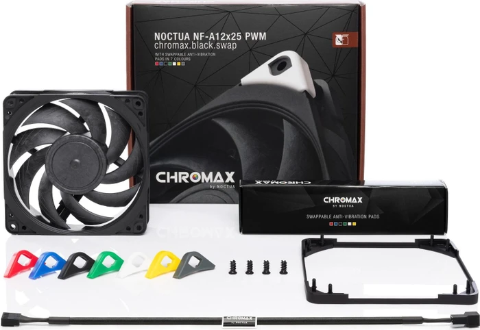 Noctua NF-A12x25 PWM chromax.black.swap, 120mm