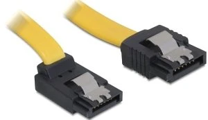 DeLOCK SATA Kabel gelb 0.2m mit Arretierung, oben/gerade
