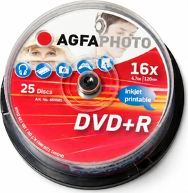 AgfaPhoto DVD+R 4.7GB, 16x,  25er Spindel, printable