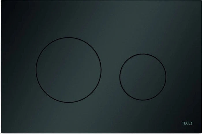 TECE TECEloop WC-Betätigungsplatte Kunststoff für Zweimengentechnik 220x150x5mm schwarz matt