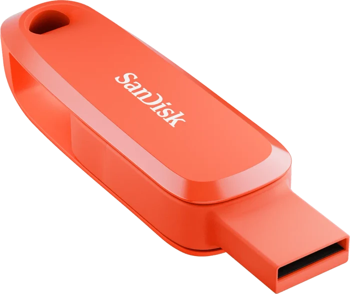 SanDisk Phone Drive for Android 256GB Nasturium Orange, USB-A + USB-C, USB 3.2 Gen 1×1