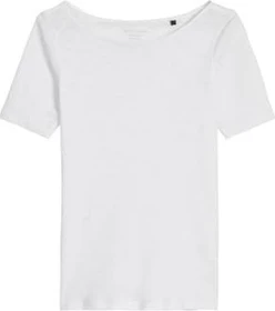 Marc O'Polo Regular Boat Neck T-Shirt kurzarm weiß (Damen)