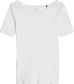Marc O'Polo Regular Boat Neck T-Shirt kurzarm weiß (Damen)