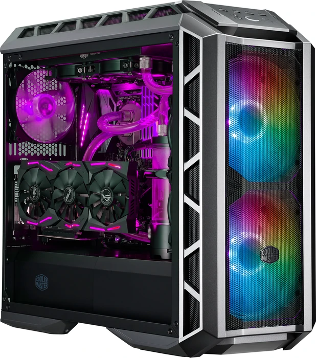 Cooler Master MasterCase H500P Mesh ARGB, grau, Glasfenster