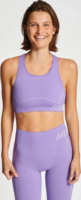 hummel Christel Sport-BH paisley purple/lavender melange (Damen)