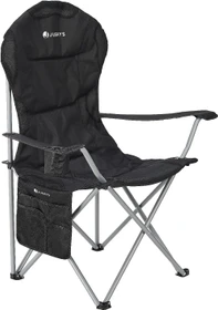 Juskys Lido Campingsessel schwarz