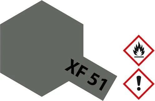 Tamiya Acrylic Paint XF-51 khaki drab, 23ml