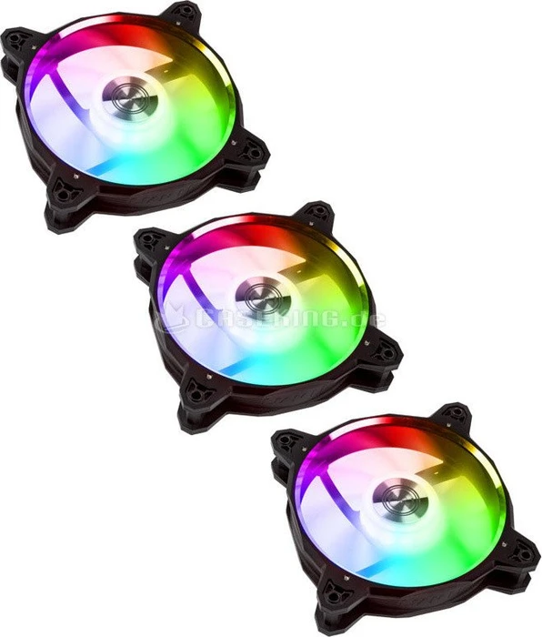 Lian Li BR Digital RGB, schwarz, LED-Steuerung, 120mm, 3er-Pack