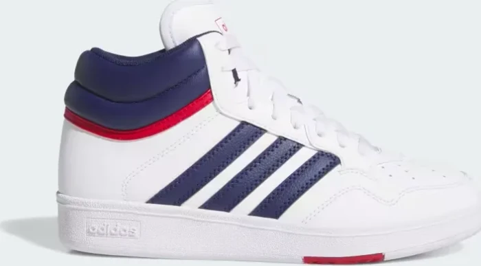 adidas Hoops Mid 4.0 cloud white/dark blue/team victory red (Junior)