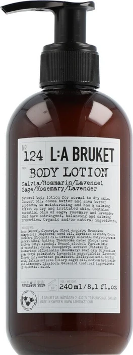L:A Bruket No 124 Sage Rosemary Lavender Body Lotion, 250ml