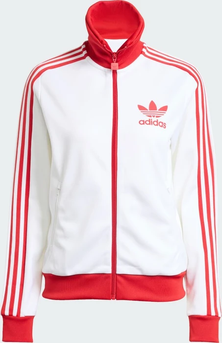 adidas Beckenbauer Originals Trainingsjacke white/better scarlet (Damen)