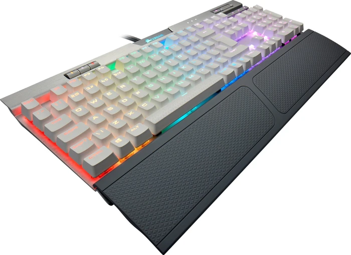 Corsair Gaming K70 RGB MK.2 SE, PBT, MX SPEED RGB Silver, USB, UK
