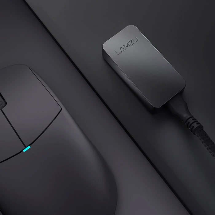 Lamzu 4K Wireless Dongle, Funk-Empfänger, schwarz