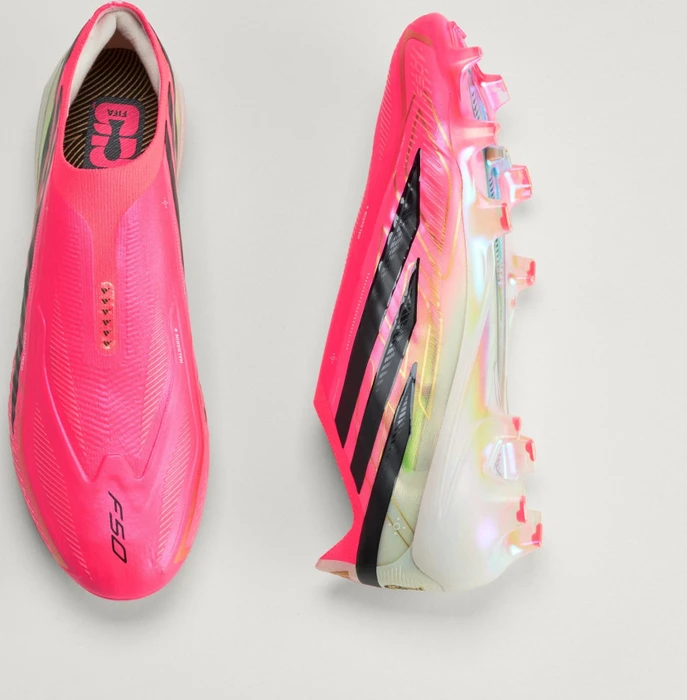 adidas F50 Hyperfast Elite Laceless FG solar turbo/core black/gold metallic