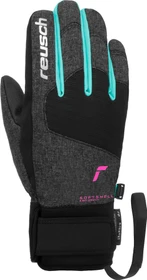 Reusch Simon R-Tex XT Skihandschuhe black melange/bachelor button/knockout pink (Junior)