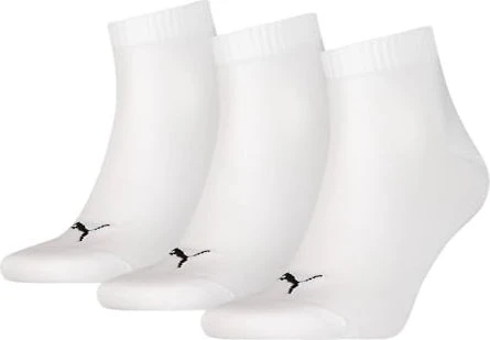 Puma Training Quarter Socken weiß, 3 Paare