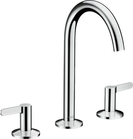Hansgrohe Axor One 3-Loch Waschbeckenarmatur 170 Push-Open Ablaufgarnitur chrom