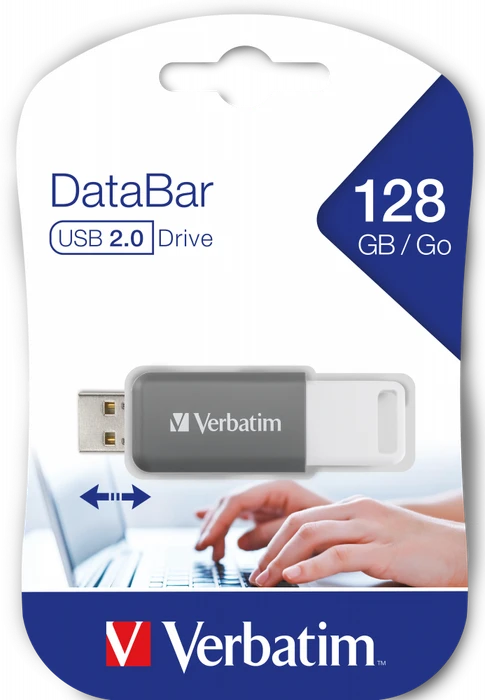 Verbatim DataBar 128GB grau, USB-A, USB 2.0