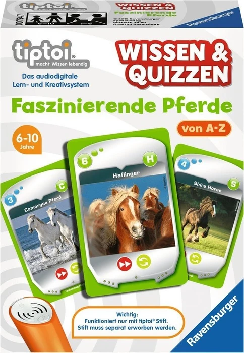 Ravensburger tiptoi Spiel: Wissen & Quizzen: Faszinierende Pferde