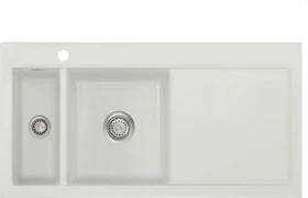 systemceram Mera 100 Einbau Becken links alu
